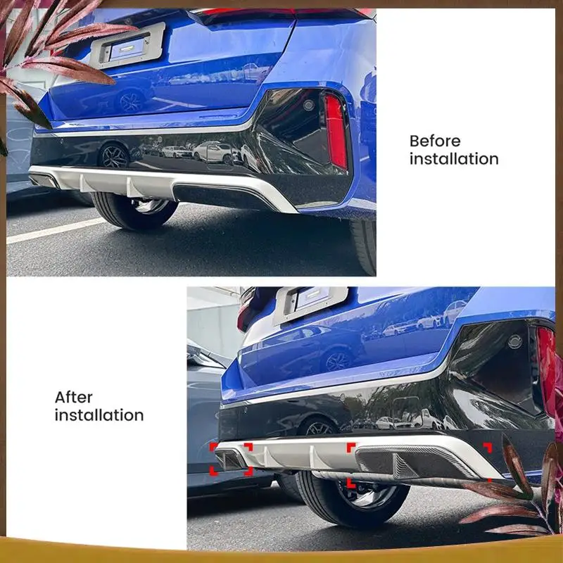 AB59-Auto Achterbumper Diffuser Lip Cover Boot Lagere Splitter Spoiler Protector Voor BMW X1 IX1 U11 M Sport 2023 +