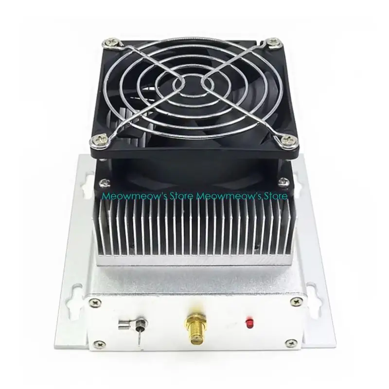 Amplificador RF W91A ISC43224, rango frecuencia banda ancha 1-200MHz, 25W, potente para sistemas comunicación