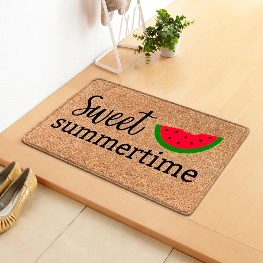 Summer Hello Doormat 40 x 60cm/60 x 90cm Anti Slip Wear-resistant Floor Mat For Bedroom Bathroom Entrance