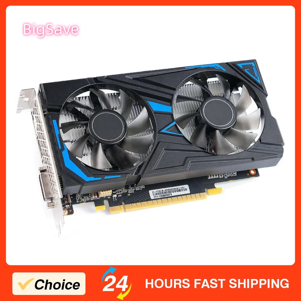 

Видеокарта GTX 1650 4 ГБ, 128-битная GDDR5, с двойным вентилятором охлаждения, низкопотребляющая графическая карта для работы, игр и видеомонтажа