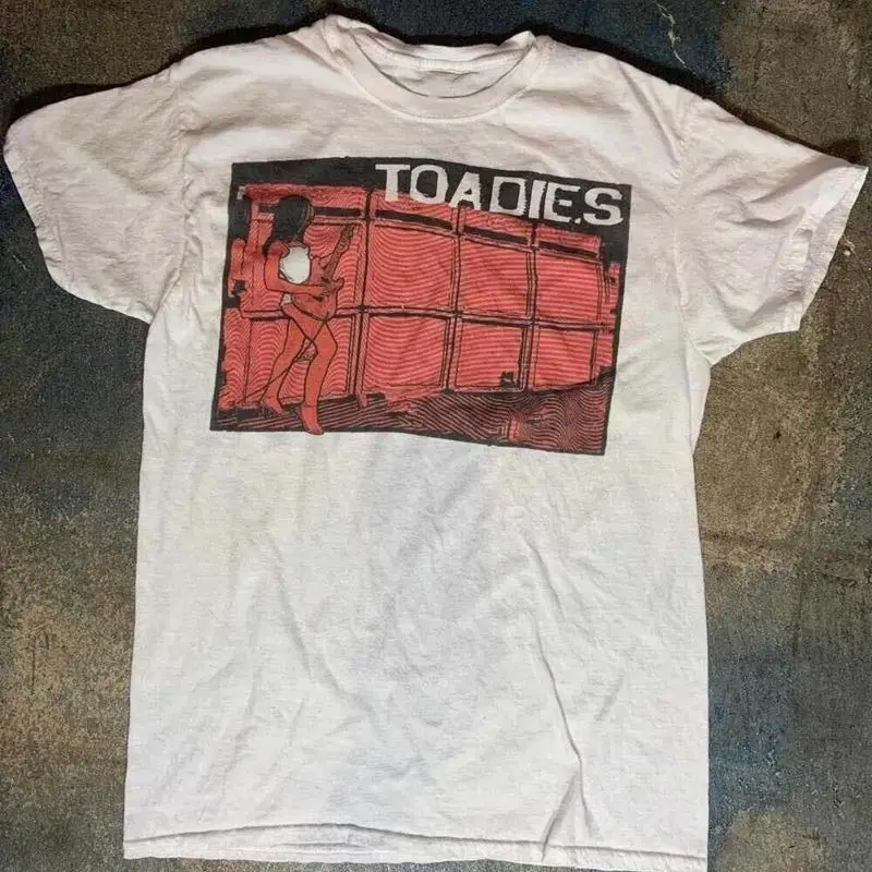 

Белая футболка полного размера из плотного хлопка Toadies Band