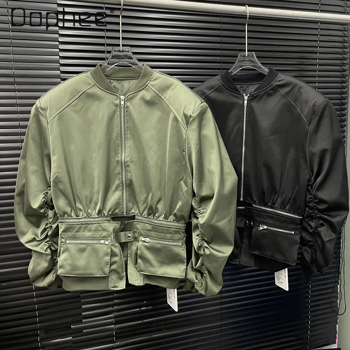 2025 Autumn New Trend Detachable Short Baseball Jacket for Women Street Style Personality Hot Girl Fashion Casual Loose Jackets