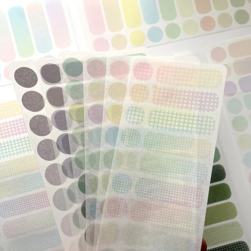 3 Sheets Colorful Paper Index Label Stickers Note Marking Stickers Aesthetic And Creative Stickers Classification Stickers
