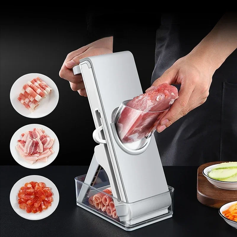 

Multifunctional Vegetable Cutter Meat Potato Slicer Carrot Grater Shredder Chopping Kitchen Accessories Gadgets Steel Blade