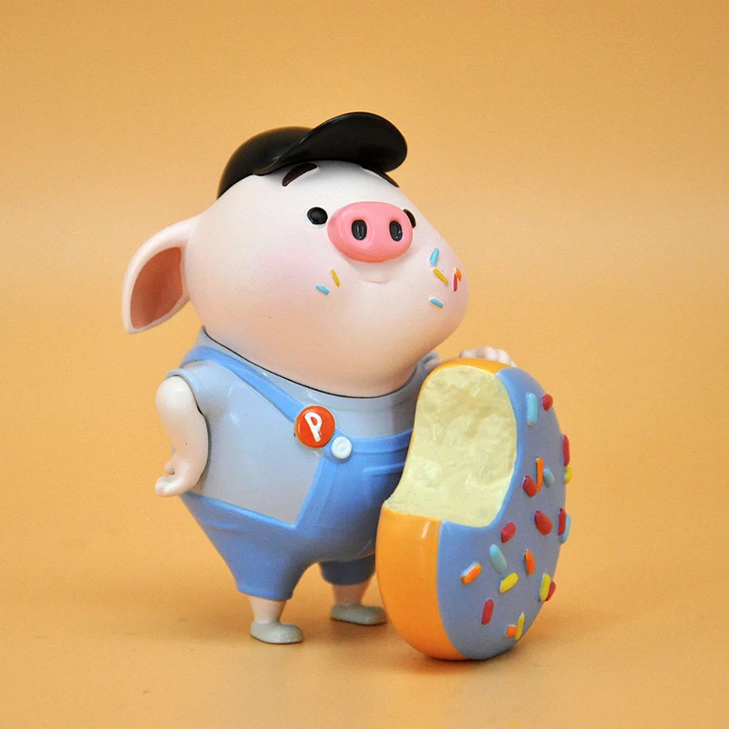 

Pig Fart P Blind Box Toy Gourmet Dessert Series Hand Run Doll Cute Dolphin Gentleman Eat Melon Toys Collection Table Mystery Box