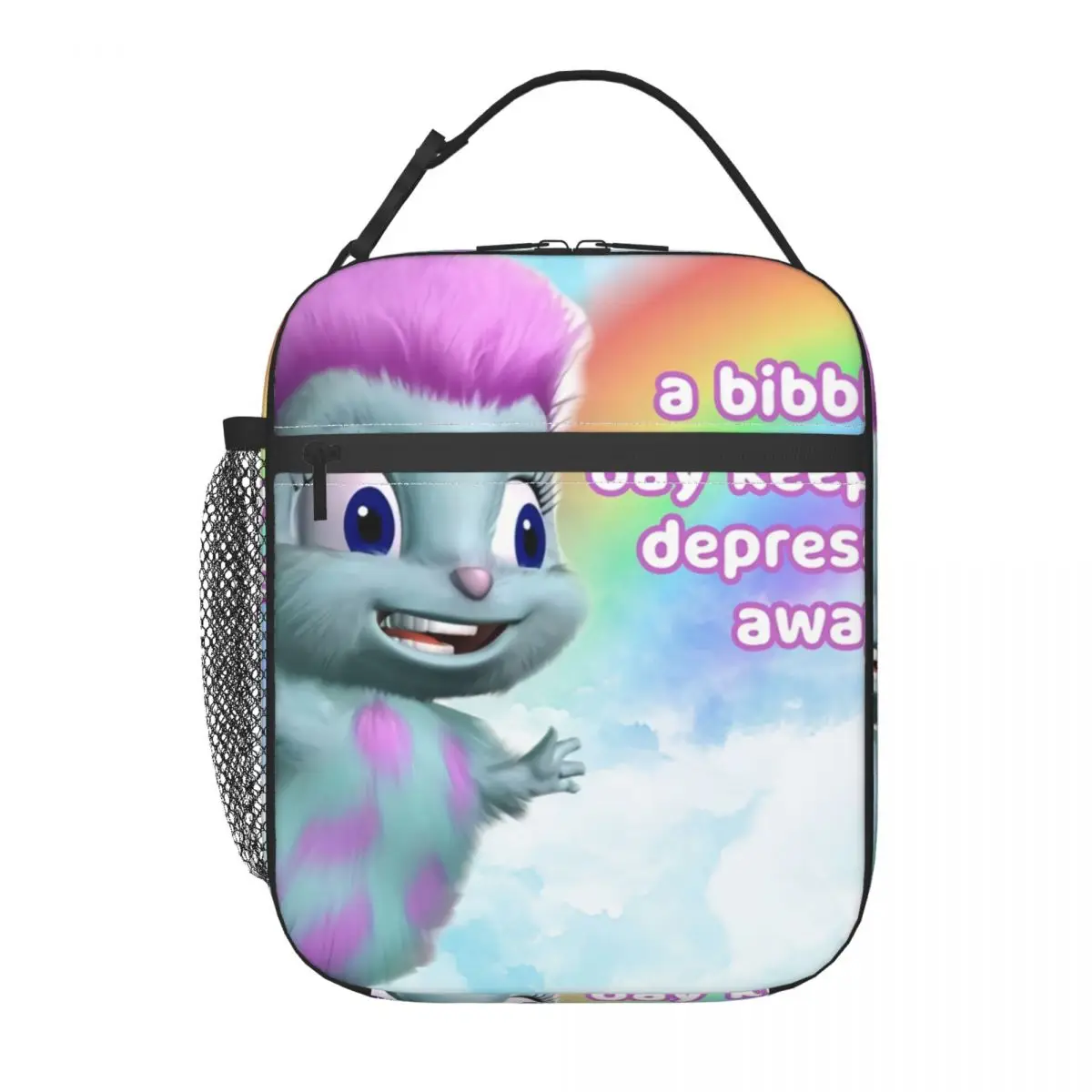 Bibble Says Gaslight Resuable Lunch Boxes Women Multifunction Cartoon Fantasy Girlboss Thermal Cooler Food Insulated Lunch Bag