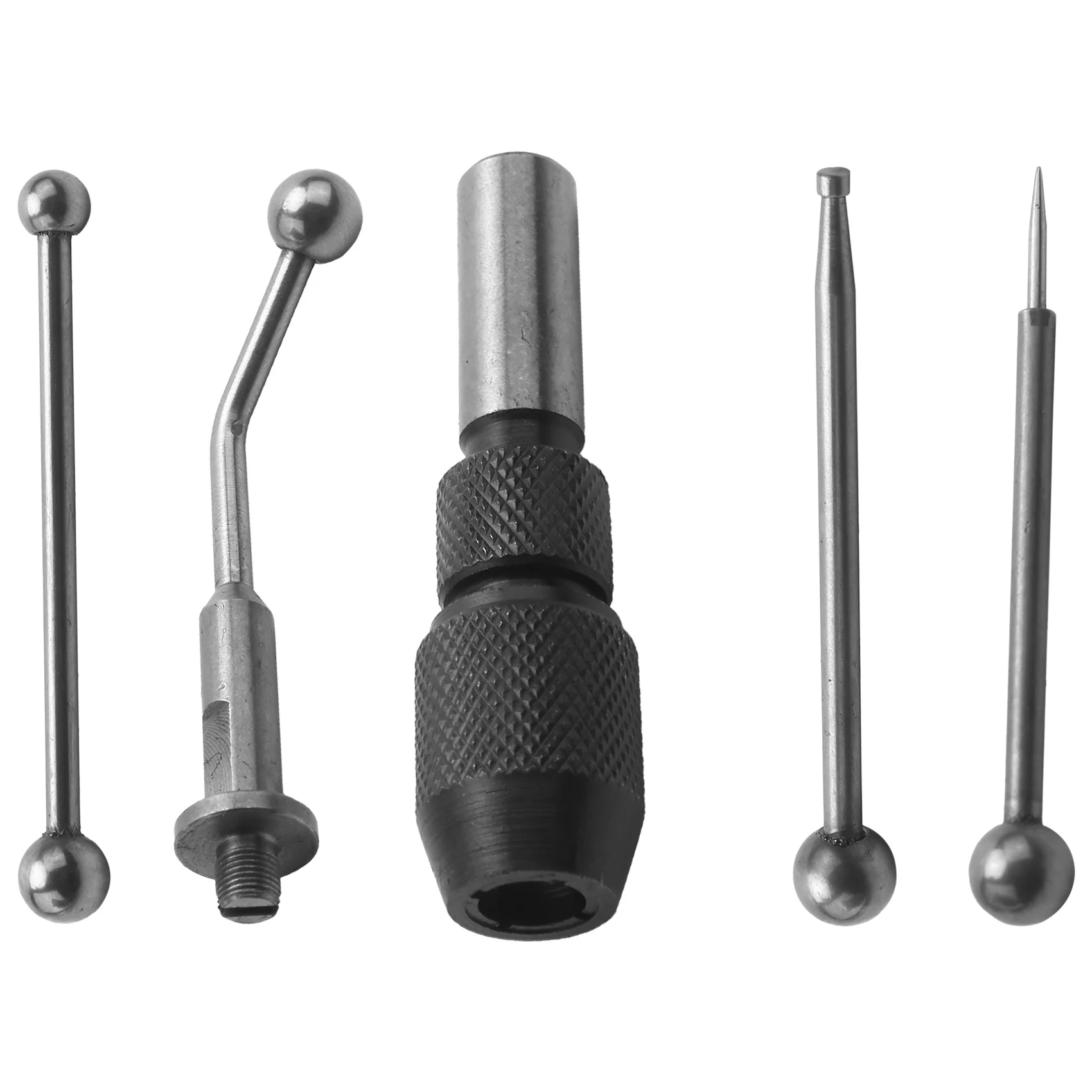 مجموعة Wiggler & Center Finder Set Work Edge Center Finding Run Out مجموعة محاذاة متحدة المركز مكونة من 5 قطع