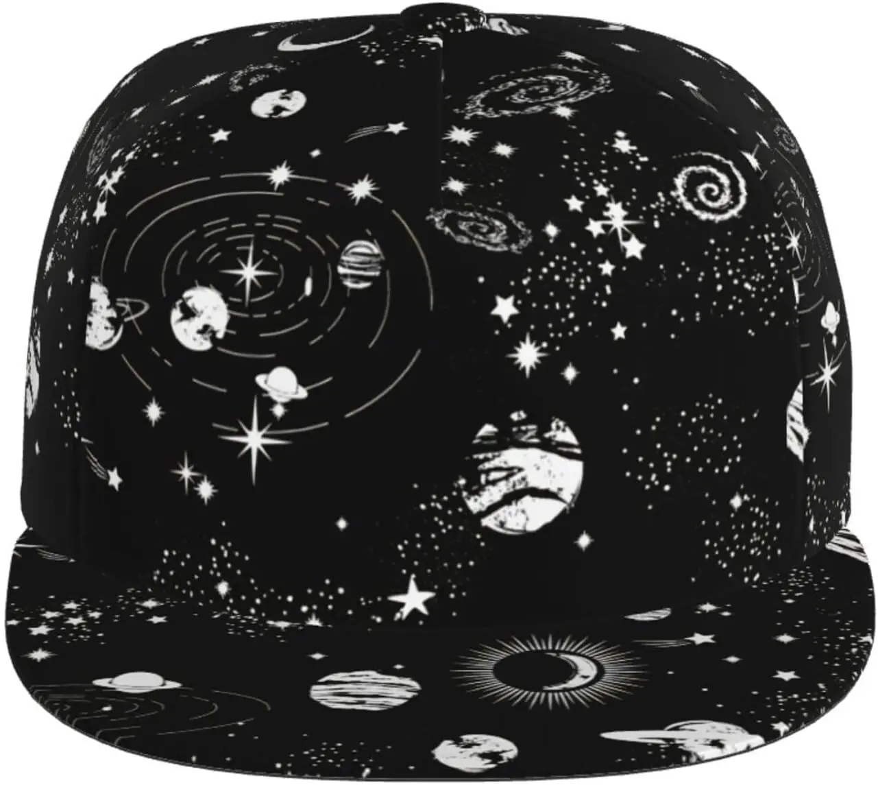 Galaxy Snapback Hat for Men Women,Hip Hop Style Flat Bill Hats Teens Adjustable Baseball Cap