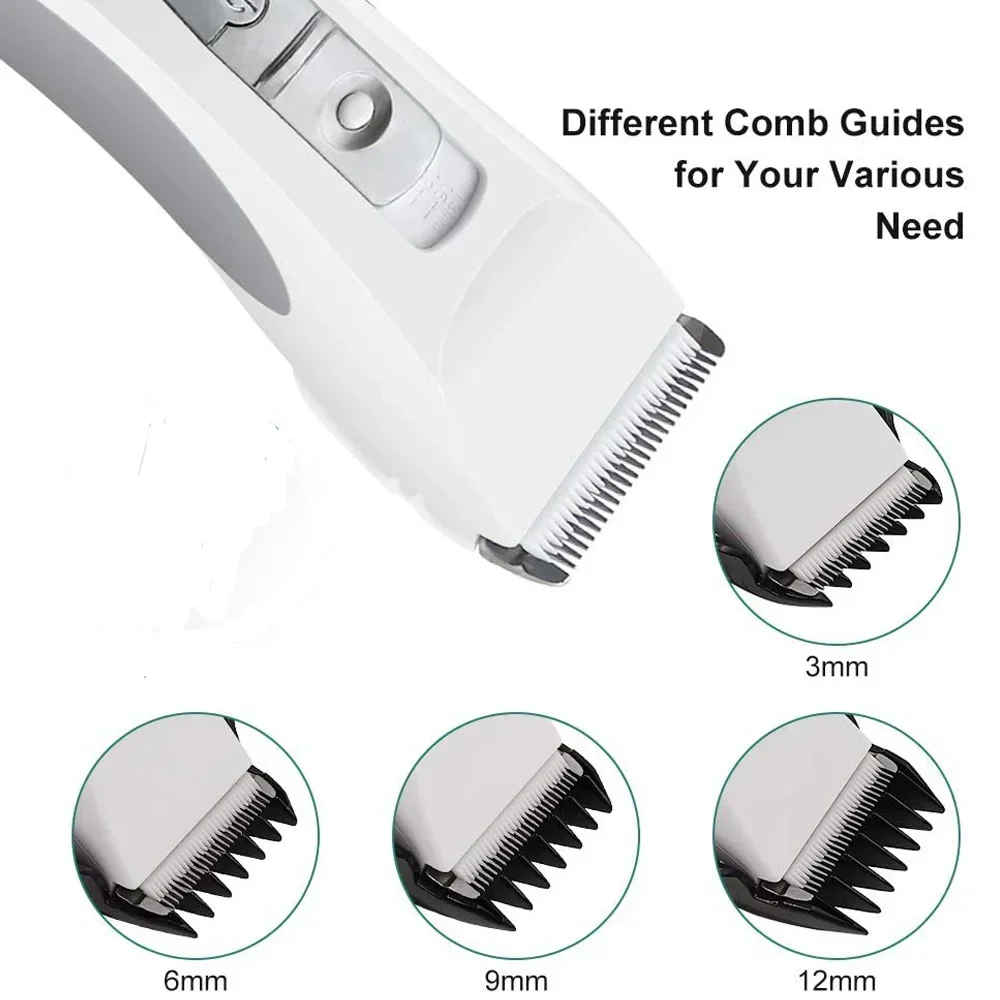 Imagem -03 - Codos-aparador de Pêlos Elétricos para Cães Longos Cabelo Clipper Profissional Tela Lcd Pet Clippers Haircut Machine Cp9600