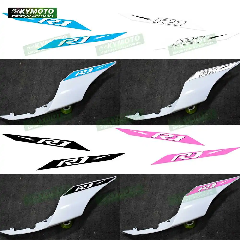 For YZF R1M R1 2021 2022 2023 Motorcycle Accessories Rear Tail Light Sticker Rear Seat Color Decal Reflective Sticker Decoration