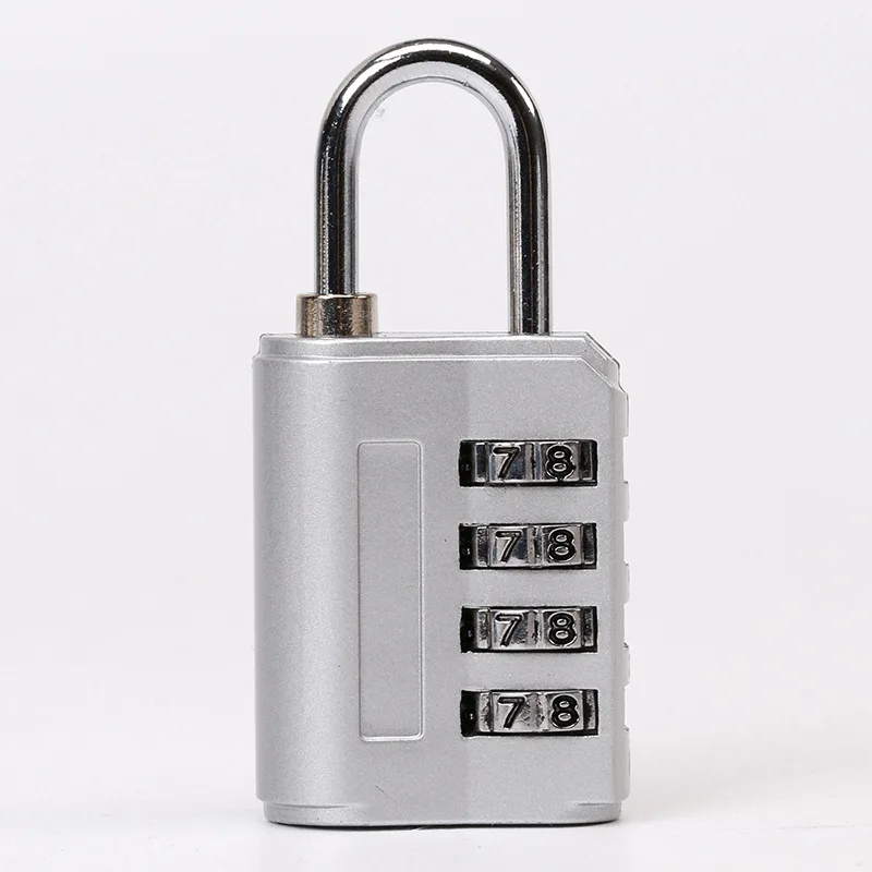 Aluminum Alloy Mini Password Four-digit Padlock Luggage Case Combination Lock Multi-use Anti-theft Drawer Cabinet Coded Lock