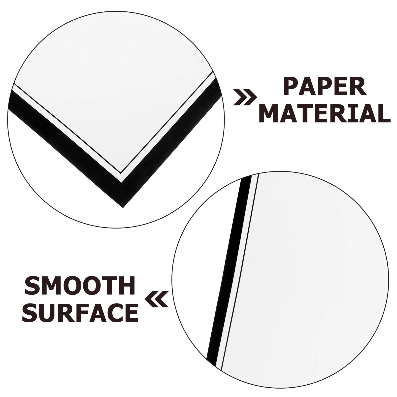 

10pcs Thick Art Cardstock Paper 8K Black Frame Creative Drawing Sheets Blank Greeting Cards Lightweight Portable DIY Project