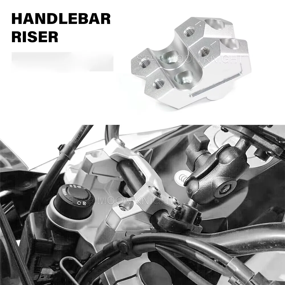 F 750GS Handle bar Mount Risers For BMW F750GS F 750 GS 2018- Accessories Motorcycle Aluminum Back Move Handlebar Extend Adapter