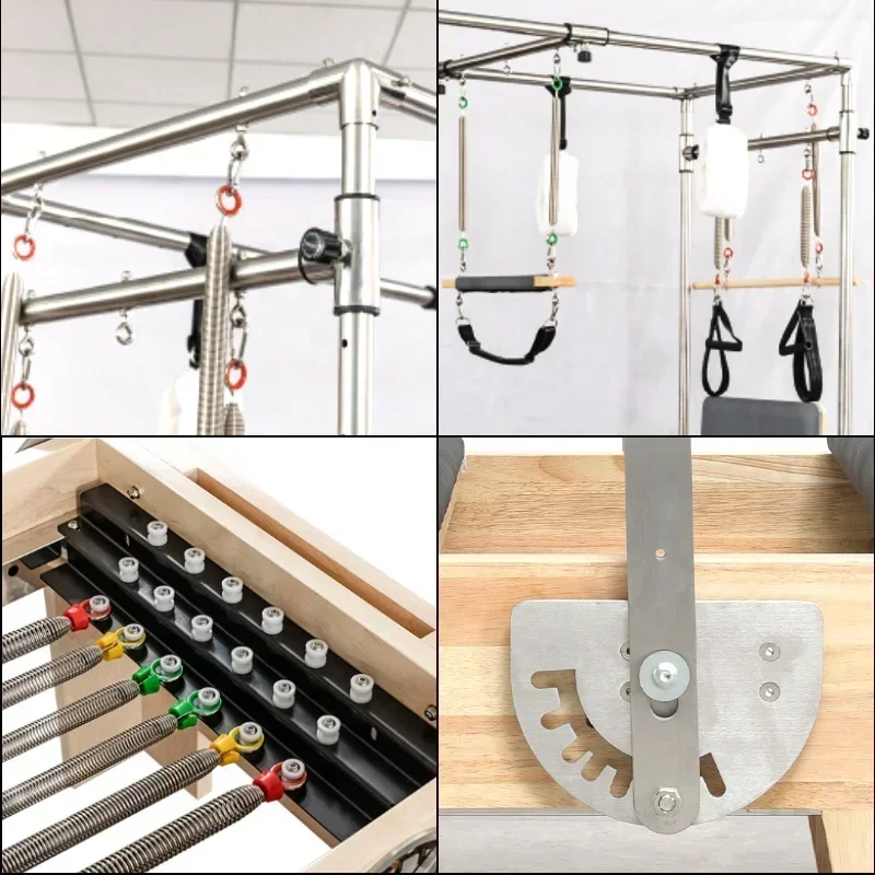 Deren Pilates Equipment3 in 1 Core Training Studio Machine Equipment Bed met toren eikenhout Pilates-hervormer