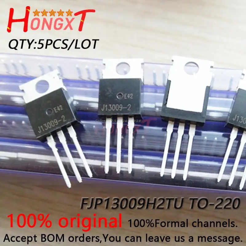 5PCS 100% NEW Original FJP13009H2TU FJP13009 H2 E13009-2 J13009-2 TO-220 switch transistor 12A 400V.