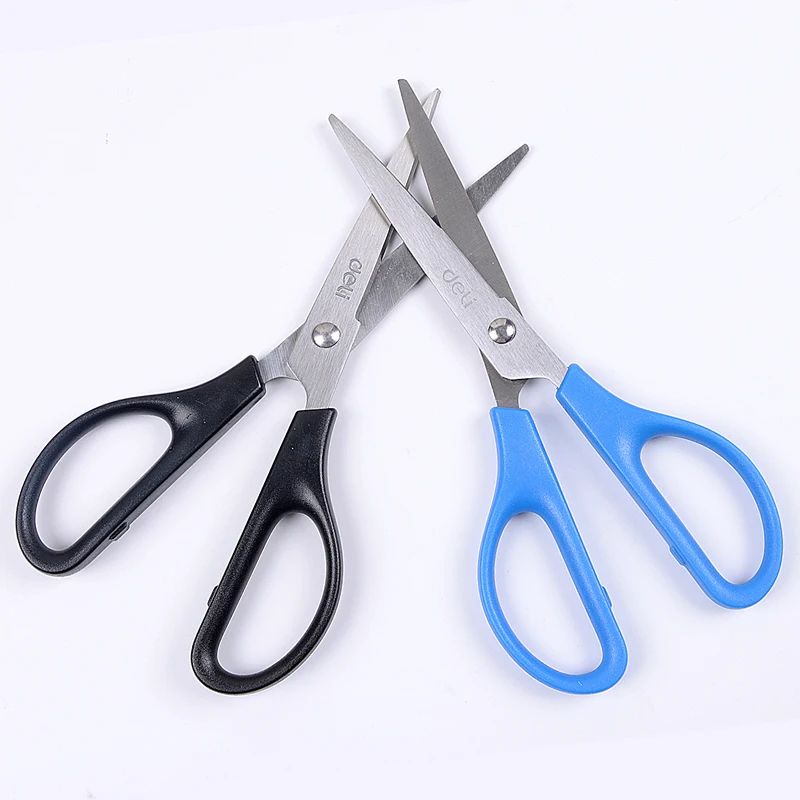 Deli-Universal Round Corner Scissors, Faca de Corte de Papel, Portátil, Estudante, Manual Household, Cozinha, 0603, 170mm