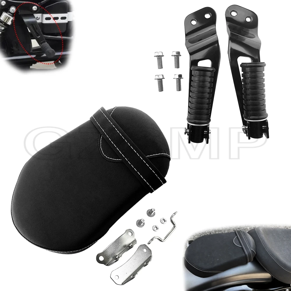 

Motorcycle Rear Seat Pillion Passenger Seat Footrest Pegs Kit fit For Yamaha Bolt R-Spec XV950 XVS950C 950CU 2014-2021 2018 2019