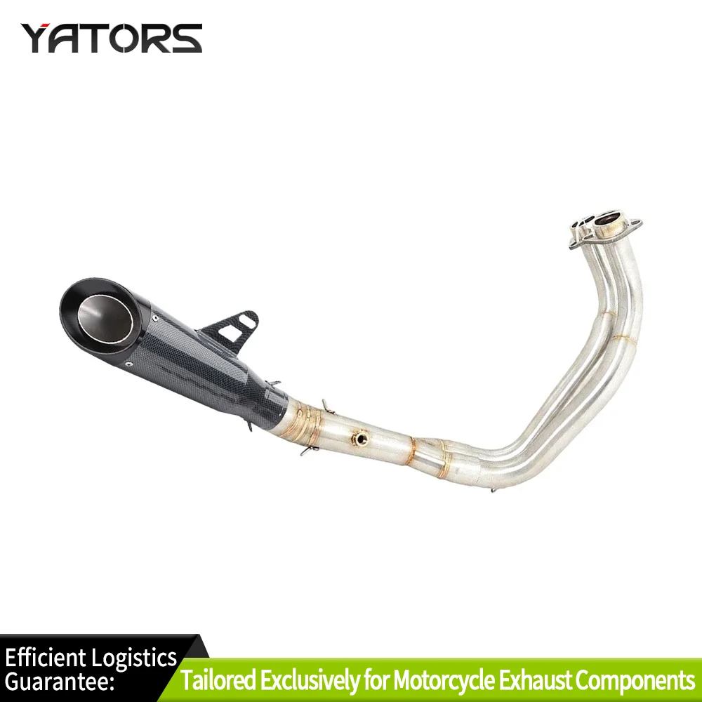 

For Yamaha MT-07 FZ07 YZF R7 2021-2025 Exhaust System 51mm Muffler Escape Pipe Exhausts Pipes