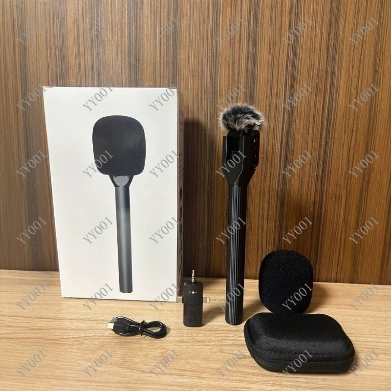 

2.4G Wireless Handheld Interview Microphone Noise Reduction Mic for Video Recording