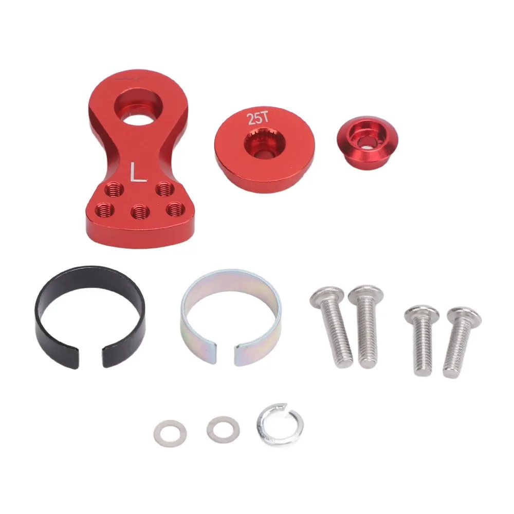 25T Servo Saver Arm Aluminum Alloy 5 Holes Servo Saver Horn Arm With Screws Washers Nut Adjustable Servo Horn Saver Arm