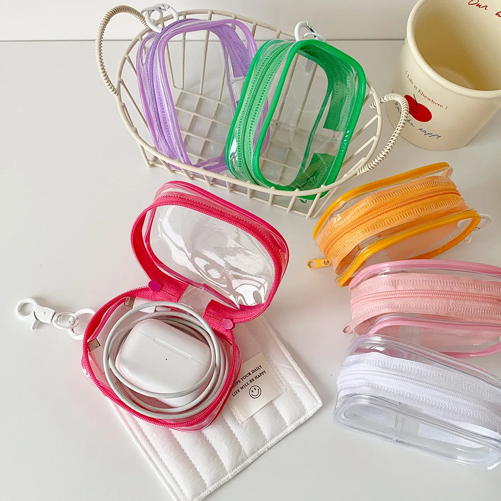 

Jewelry Organizer Transparent Storage Box Plastic Mystery Box For Anime Doll Out Bag Pouch with Keychain Display Dustproof Case