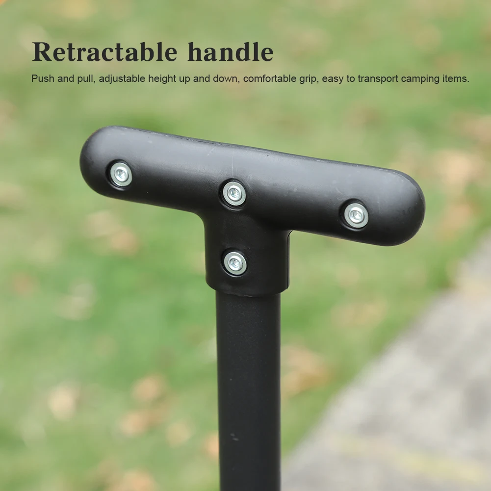 عربة محمولة قابلة للطي ذات سعة كبيرة وعربة قابلة للطي شديدة التحمل وعربة بقالة للتخييم في الهواء الطلق والحديقة والشاطئ