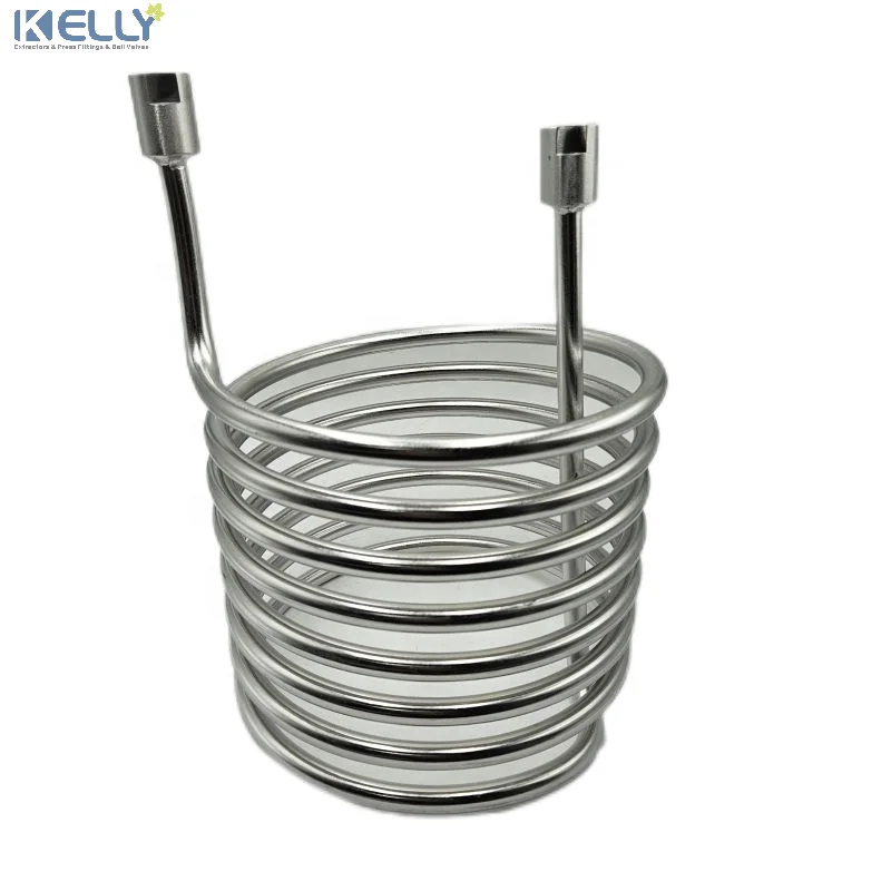 6inch Jacketed Condensing Coil Tube/tube heat exchanger for chiller Stainless Steel 304/316L