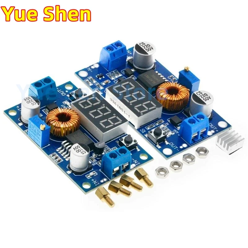 

1PCS 5A 75W XL4015 DC-DC Converter Adjustable Step-Down Module 4.0-38V to 1.25V-36V DIY Adjustable Power Supply