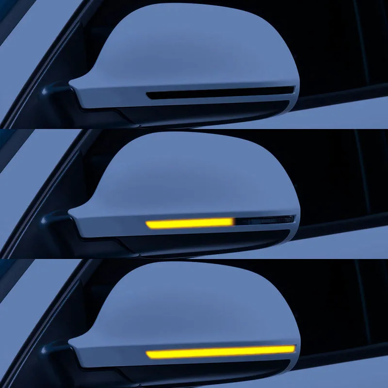 LED Dynamic Turn Signal Light Side Mirror Flashing Light Repeater Blinker for Audi A3 8P A4 A5 B8 Q3 A6 S6 SQ3 A8 D3 8K