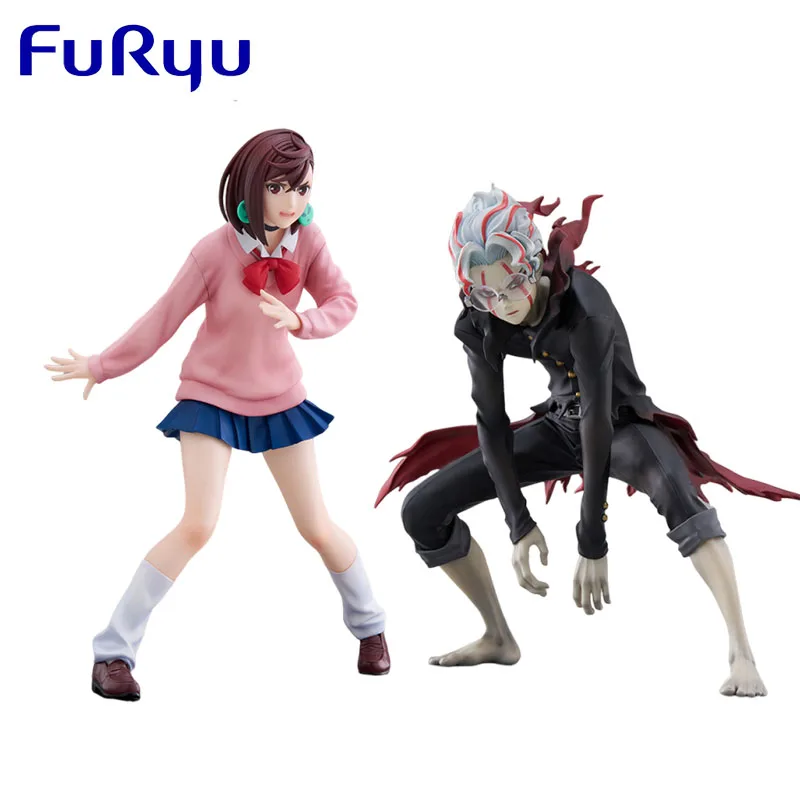 

Подлинная оригинальная фигурка FuRyu TENITOL DAN DA DAN Ayase Momo Takakura Ken ПВХ аниме Коллекционная модель куклы статуэтка орнамент