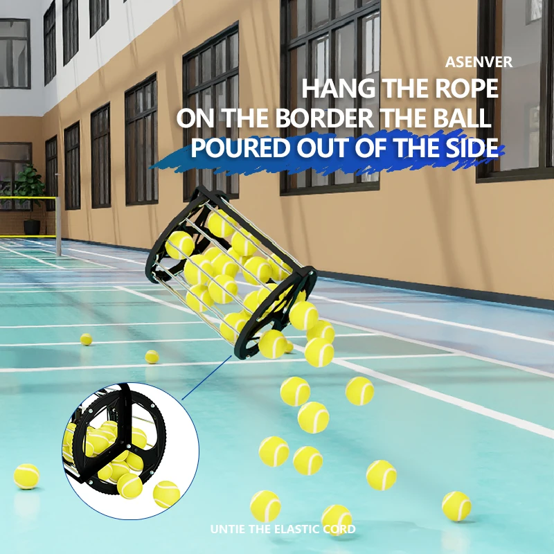 كرة التنس التقاط كرة التنس المنتقى جامع معدات التدريب للبيع بالجملة #3