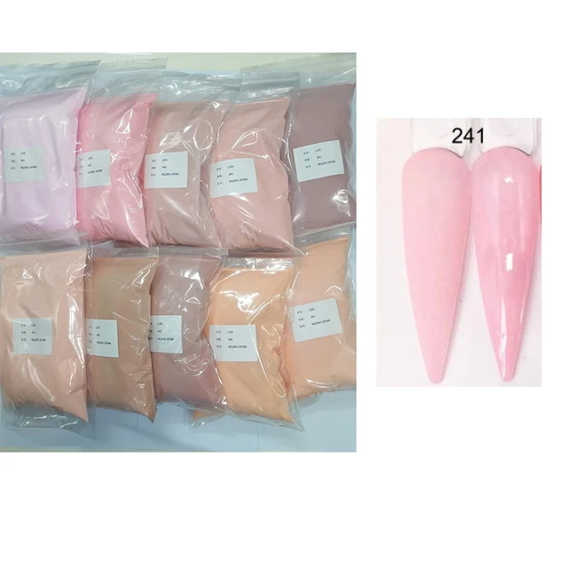 50g/100g Bulk Nude Nail Acrylpulver, 4 In1 Solid Colors Kristallpulver Verlängerung/Tauchen/Gravur Acryl Monomer Großhandel
