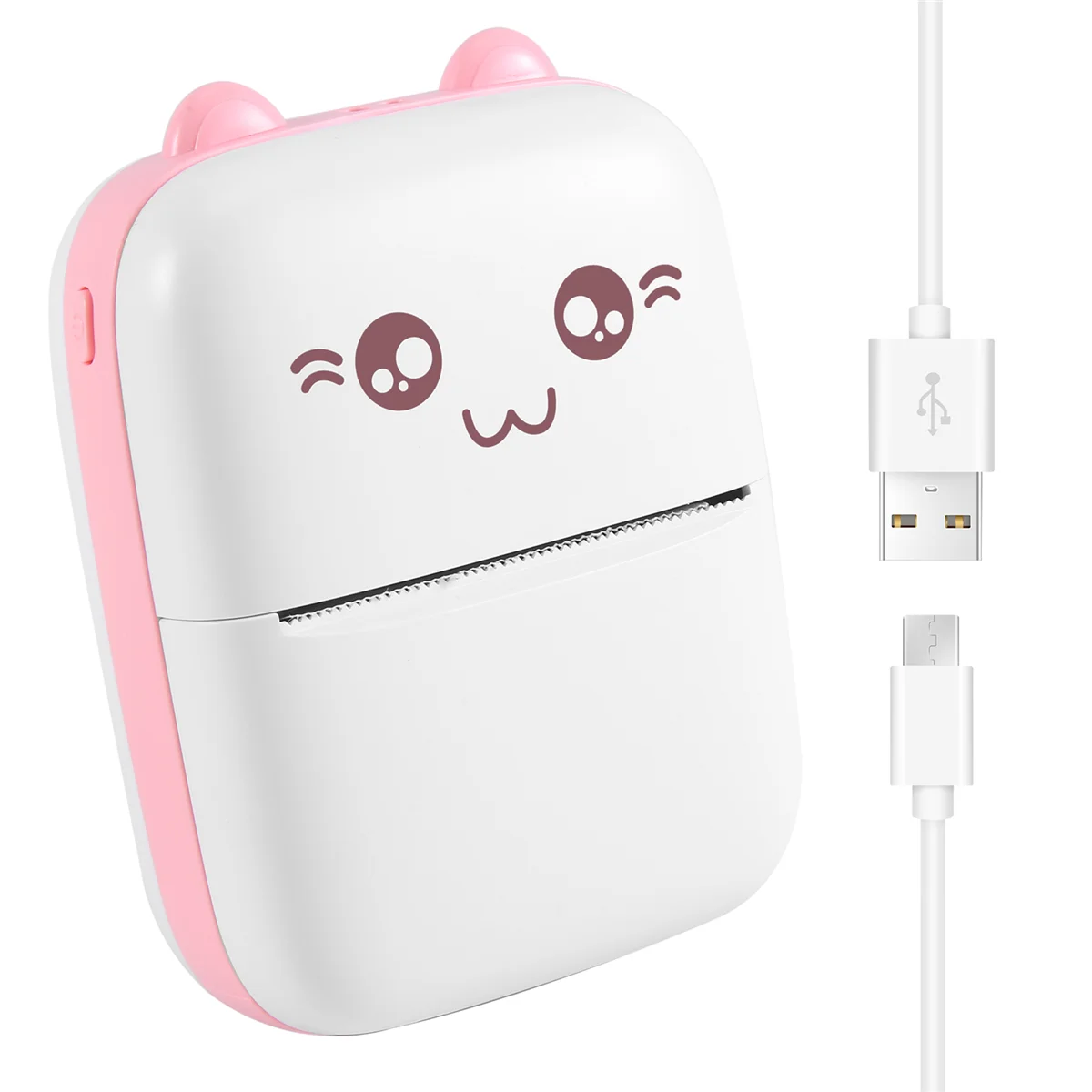 Mini draagbare printer Foto Pocket Foto Bluetooth V4.0 200DPI Label Sticker Bonprinter Mobiele thermische printer (A)