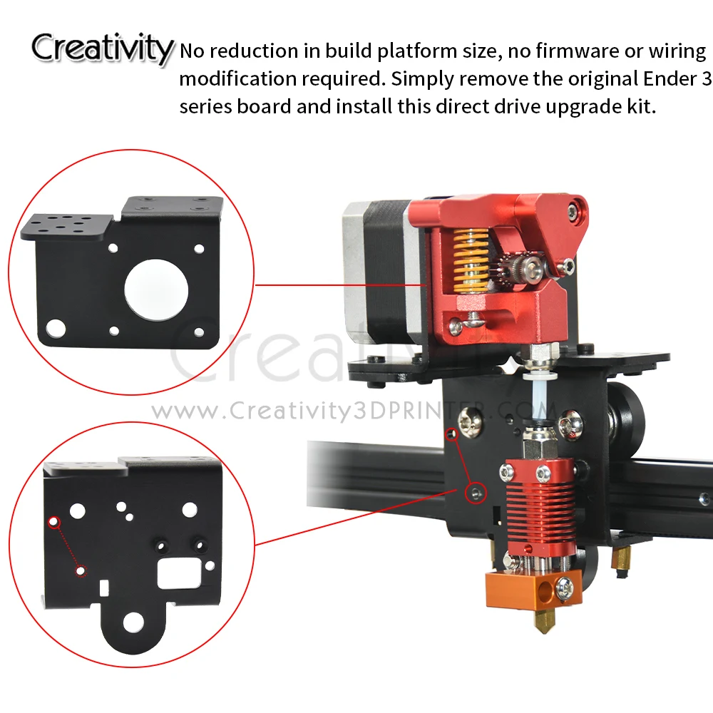 Ender3 Conversion Bracket Direct Driver Upgrade Kit For Ender 3/ V2/Pro 3d printer Dual Gear/Bowden/TITAN Extruder