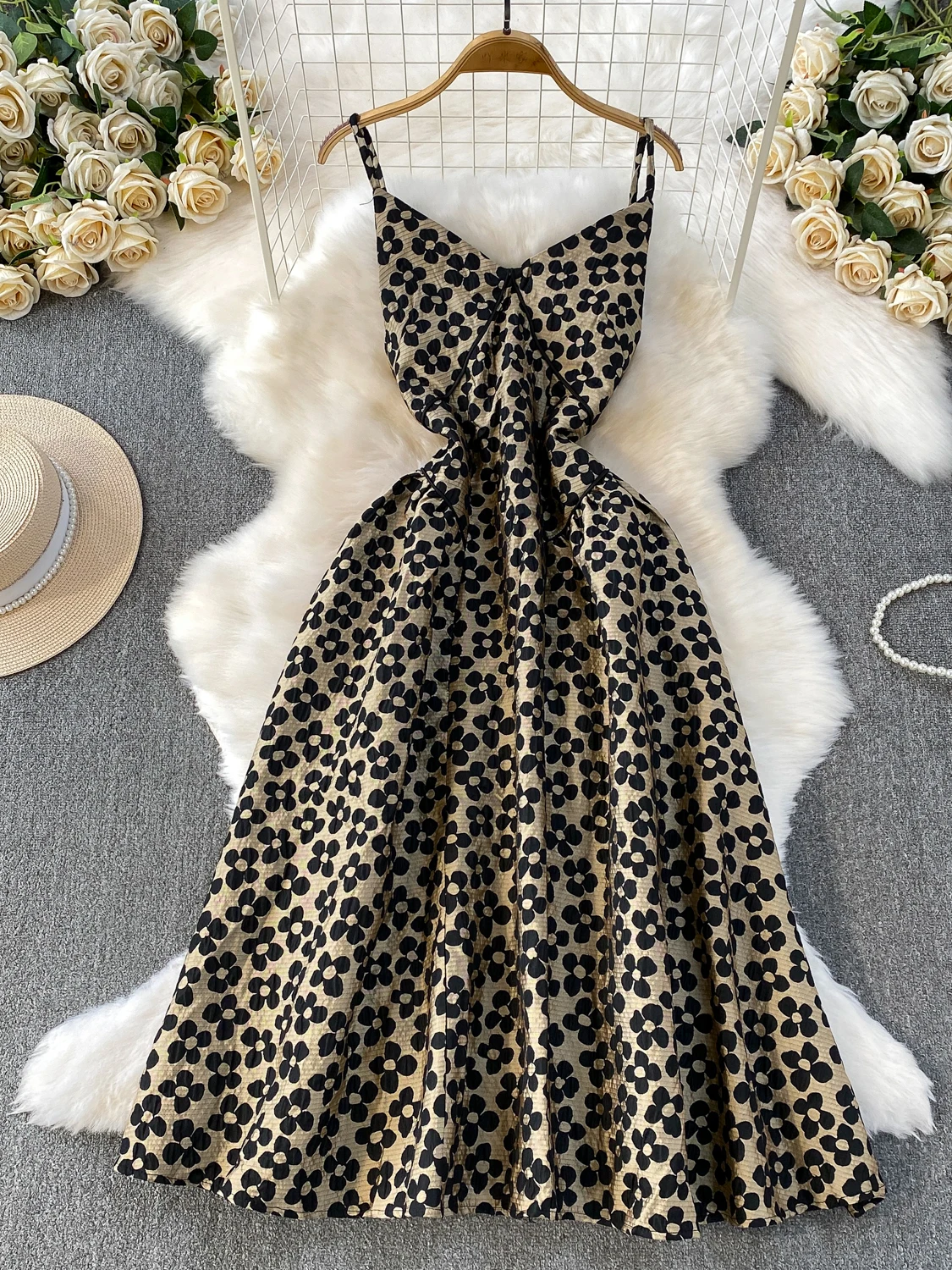 Retro Floral Print … - image