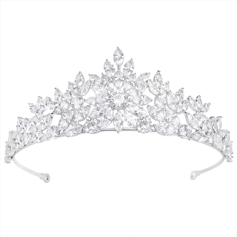 YYSuniee Luxurious Crown Bride Headpiece High-End Wedding Hair Accessory Adult Princess Marriage Advanced Sense Accessory New