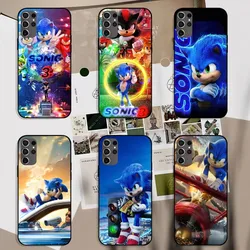 Movie S-Sonics H-Hedgehogs 3 Phone Case For Samsung Galaxy S22 S24 S23 S30 Note 20 10 Plus LITE FE ULTRA Shell