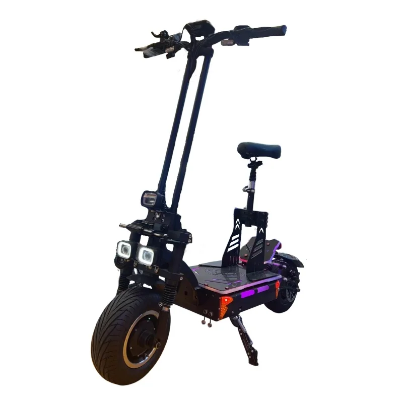 New Arrival 120KMH 72v 50ah 15000W E Scooter Dual Motor 13INCH Fat Tire 100-150KM Fast Folding Electric Scooter with TFT Screen