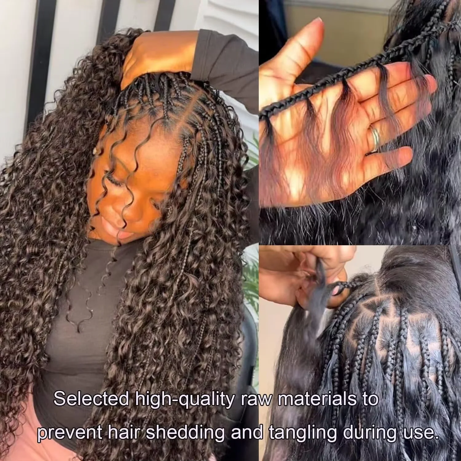 Extensões de Cabelo Humano 100% Cacheado em Espiral Pequena 15A para Crochê, Cachos Pixie Profundos, Cabelo para Crochê Pré-Separado, Tranças Milagrosas Sem Nós