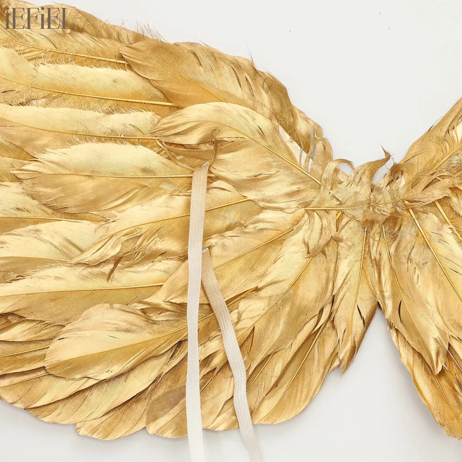 Skrzydła Jaskółki Anioła Pióra Skrzydła Księżniczki Złote Skrzydła Modelka Wybieg Scena Impreza Występ Halloween Przebranie Dla Dorosłych Kobiet Dziewcząt