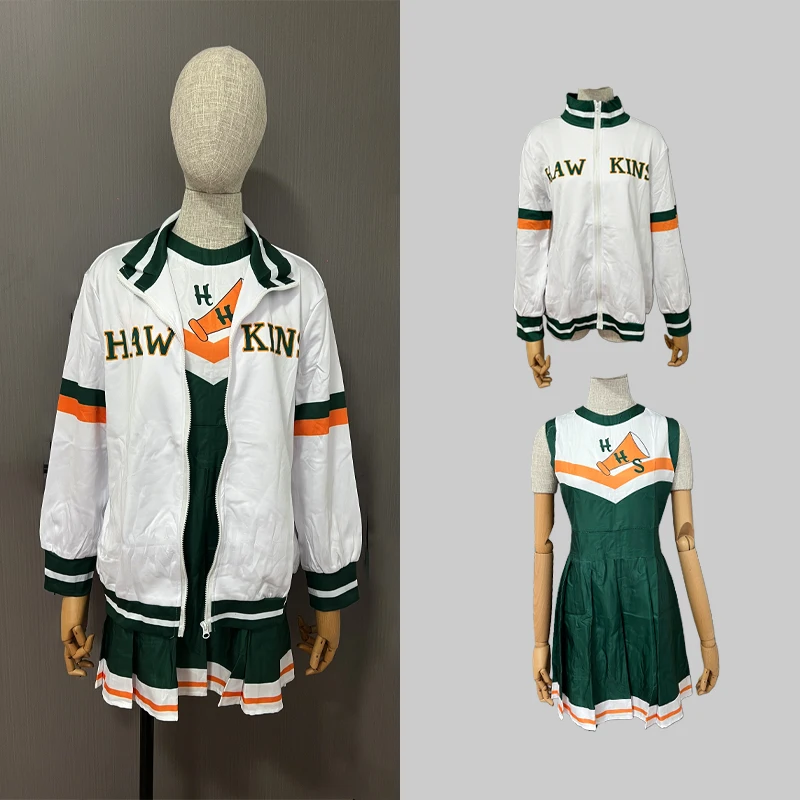 Hawkins Lucas' Schul-Cheerleader-Uniform aus der 4. Staffel, Halloween-Partykleid, Chrissy Cunningham Cosplay-Kostüm