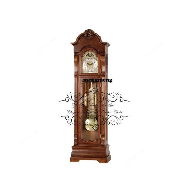 Wooden Floor Clock Special Cast Dial Offers Fine Corner Dial Center Dial