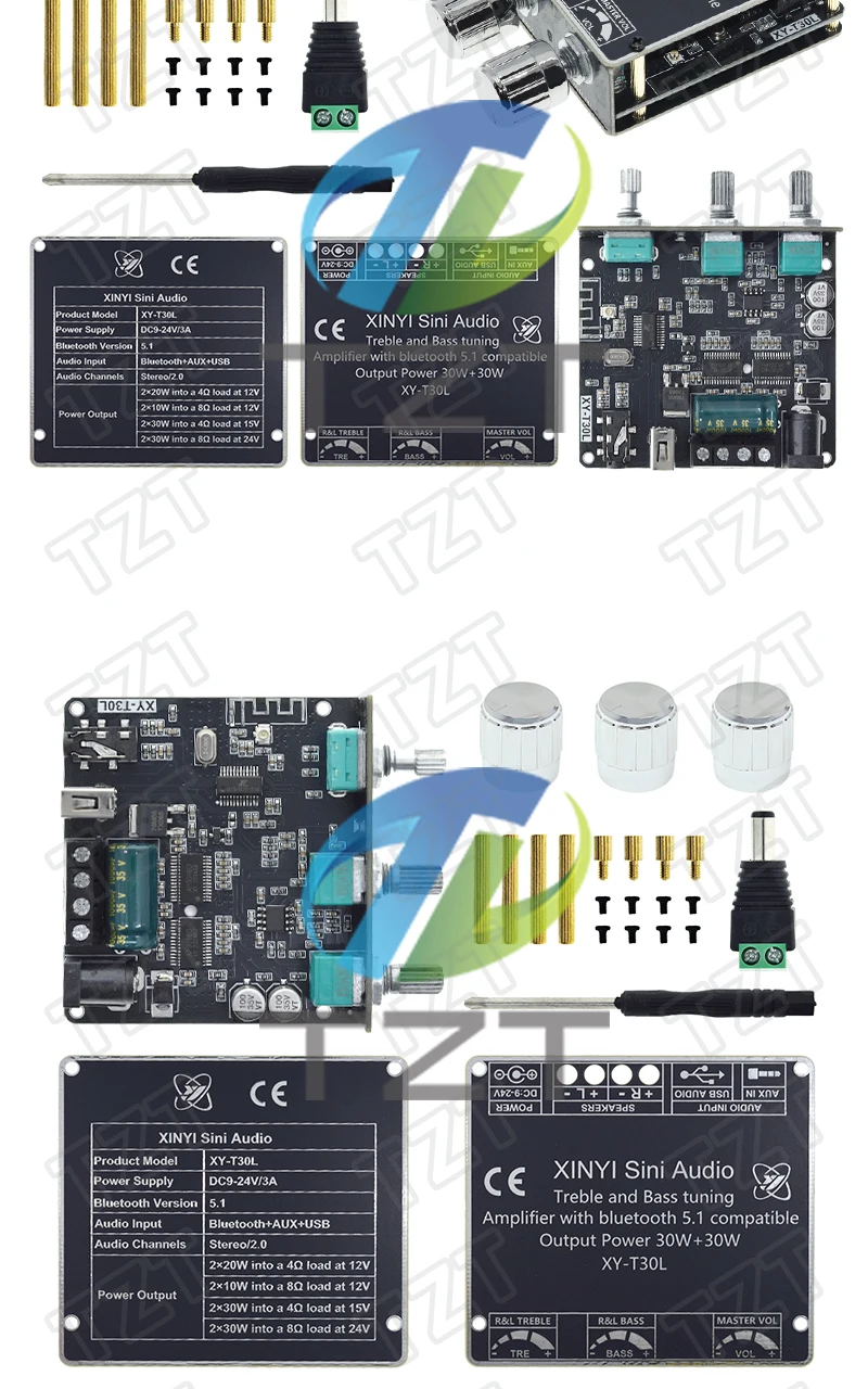 HIFI DIY Audio T30L Bluetooth Digitaler Verstärker-Board-Modul 2.0 Stereo Dual-Kanal 30W * 2 mit Höhen- und Tiefbass-Einstellungen – Detail 13