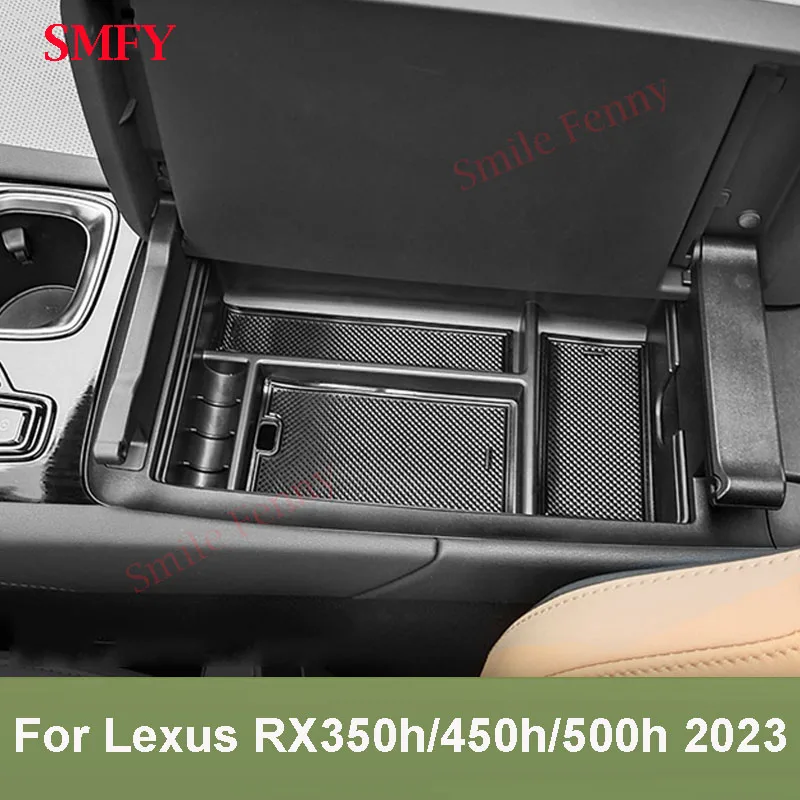 

For Lexus RX RX350h RX450h RX500h 2023 Interior Accessories Car Armrest Box Storage Box Content Box Center Console Organizer