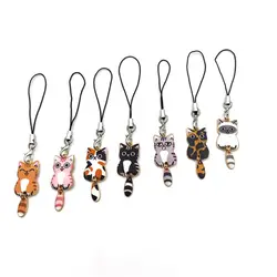 Cute Cat Phone Strap Lanyards For Case Strap Decoration KeyChain Mobile Phone Strap Phone Hanging Charms