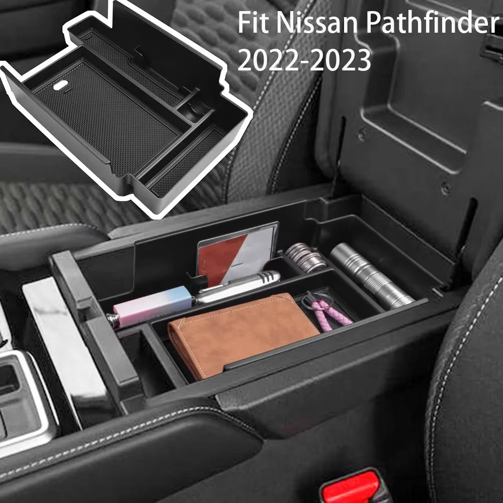 

Car Organizer for Nissan Pathfinder 2022 2023 Center Console Armrest Storage Box Holder Tray Interior Accessories
