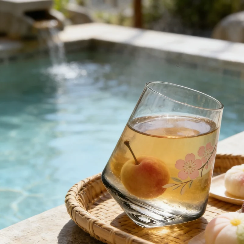 Rotating Wine Glass…