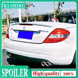 For Benz SLK R171 Rear Trunk Lip Spoiler Boot Wings For Benz SLK 200 SLK 35 Class R171 2005-2010 ABS Car Styling