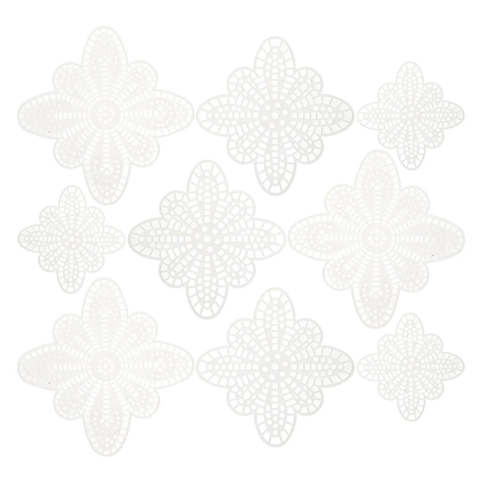 

15 Pcs Plastic Mesh Grid Butterfly Sheets Large Medium Small Diy Petal Shape Netting Panels Cross Stitch Canvas Sheets Kits
