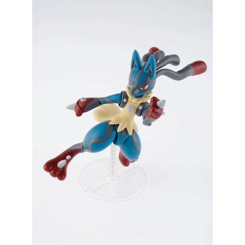 En Stock Bandai Original POKEMON Poke Pla Mega Lucario Aninm figura de acción completa modelo juguete regalos WY